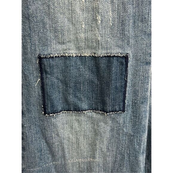 Levi's Patchwork Flare Jeans 30 x 32 medium wash high rise retro Y2K - Picture 5 of 12